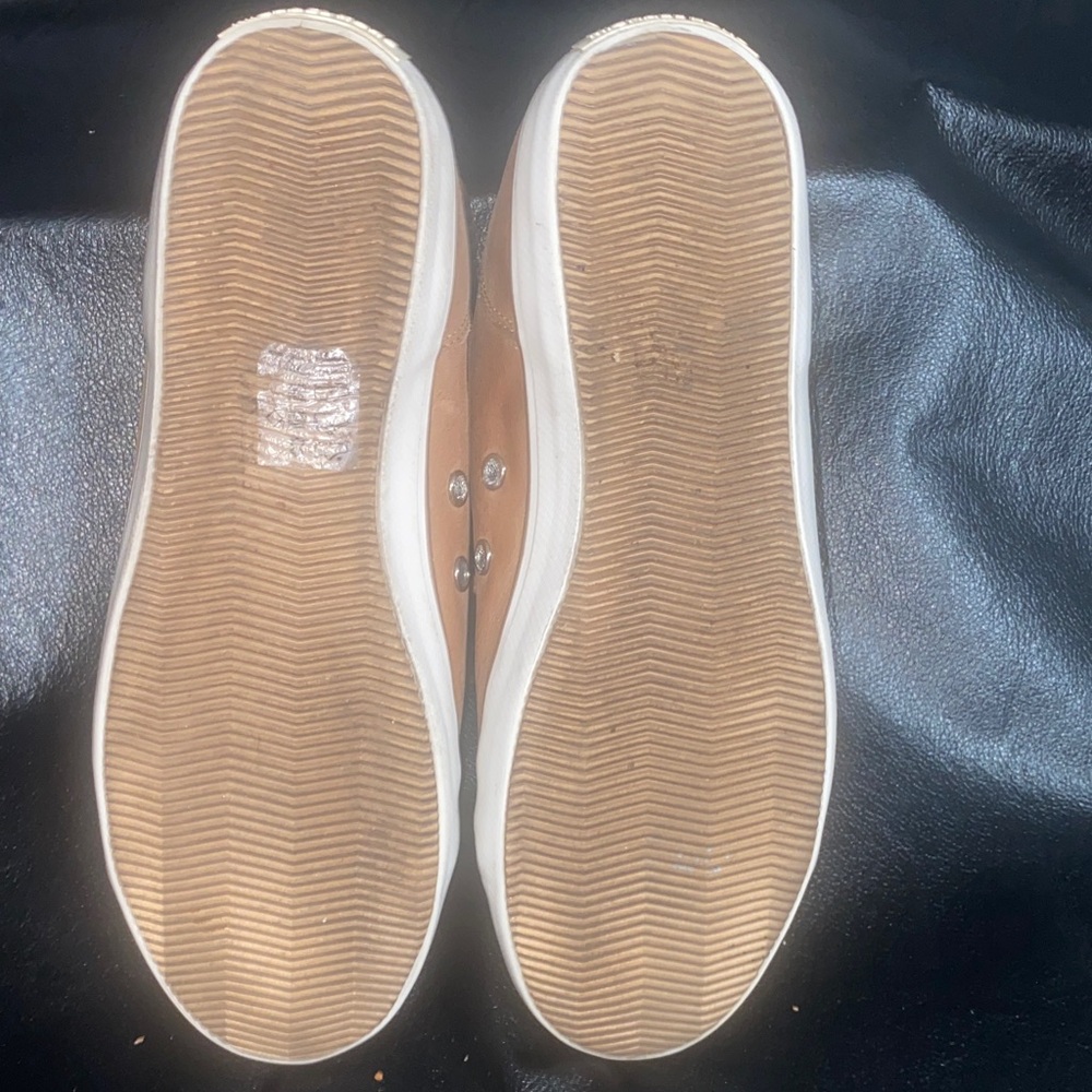 Michael Kors Brown High-Top Sneakers with Silver Studs - Picture 9 of 9